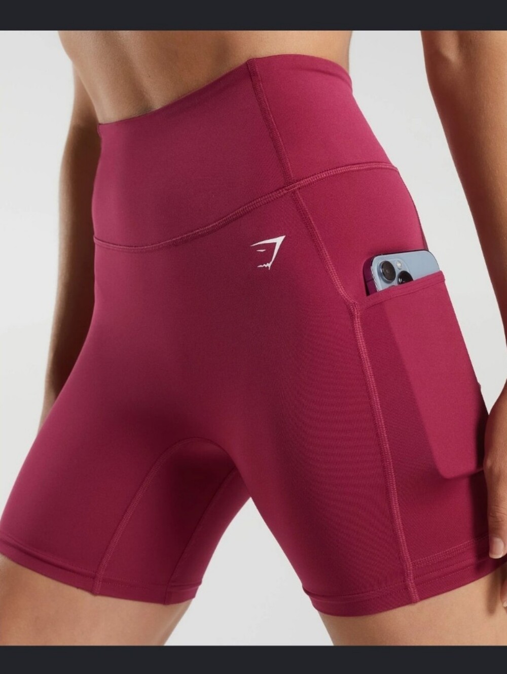 Gymshark Pocket Shorts Raspberry Pink Bike Shorts Size Medium